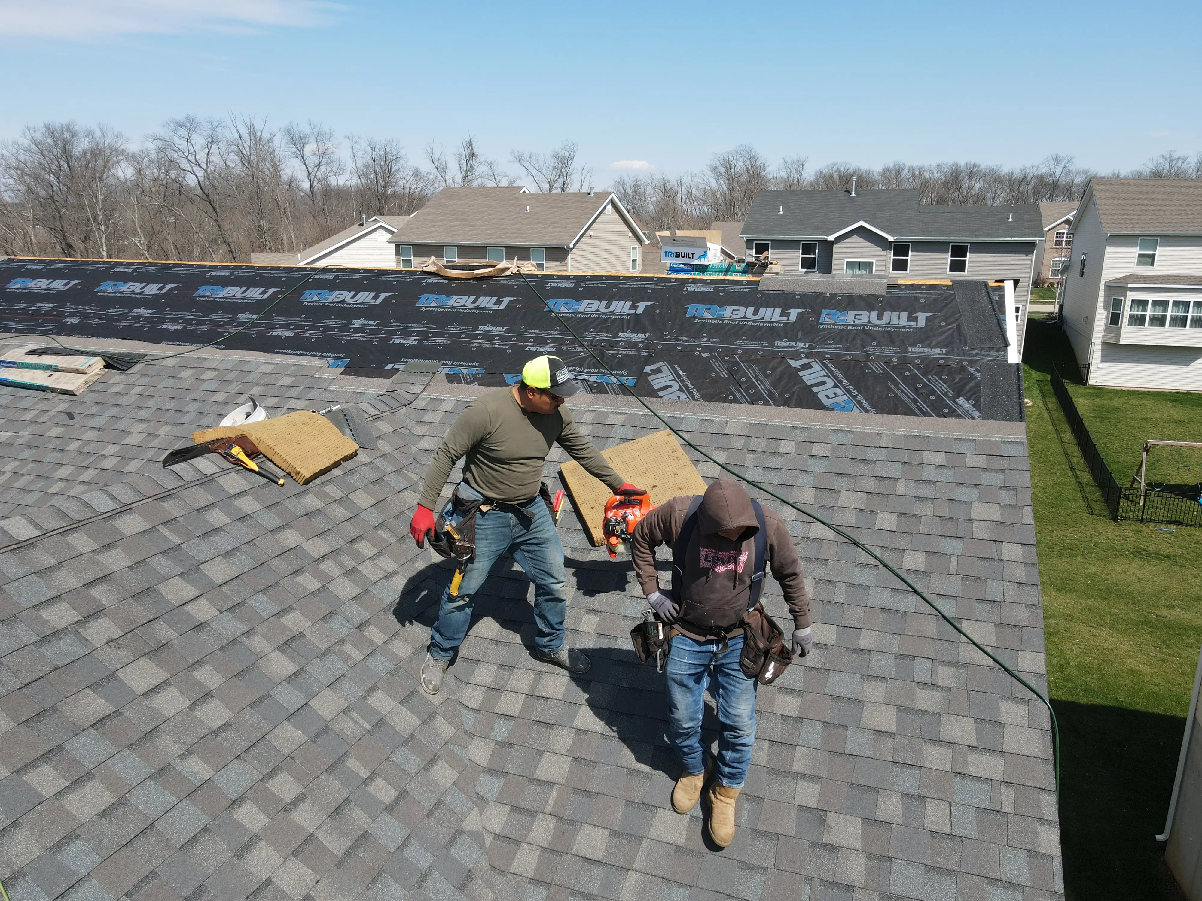 Shingle installation project #3 by Our Local Roofers in Greater St. Charles Area