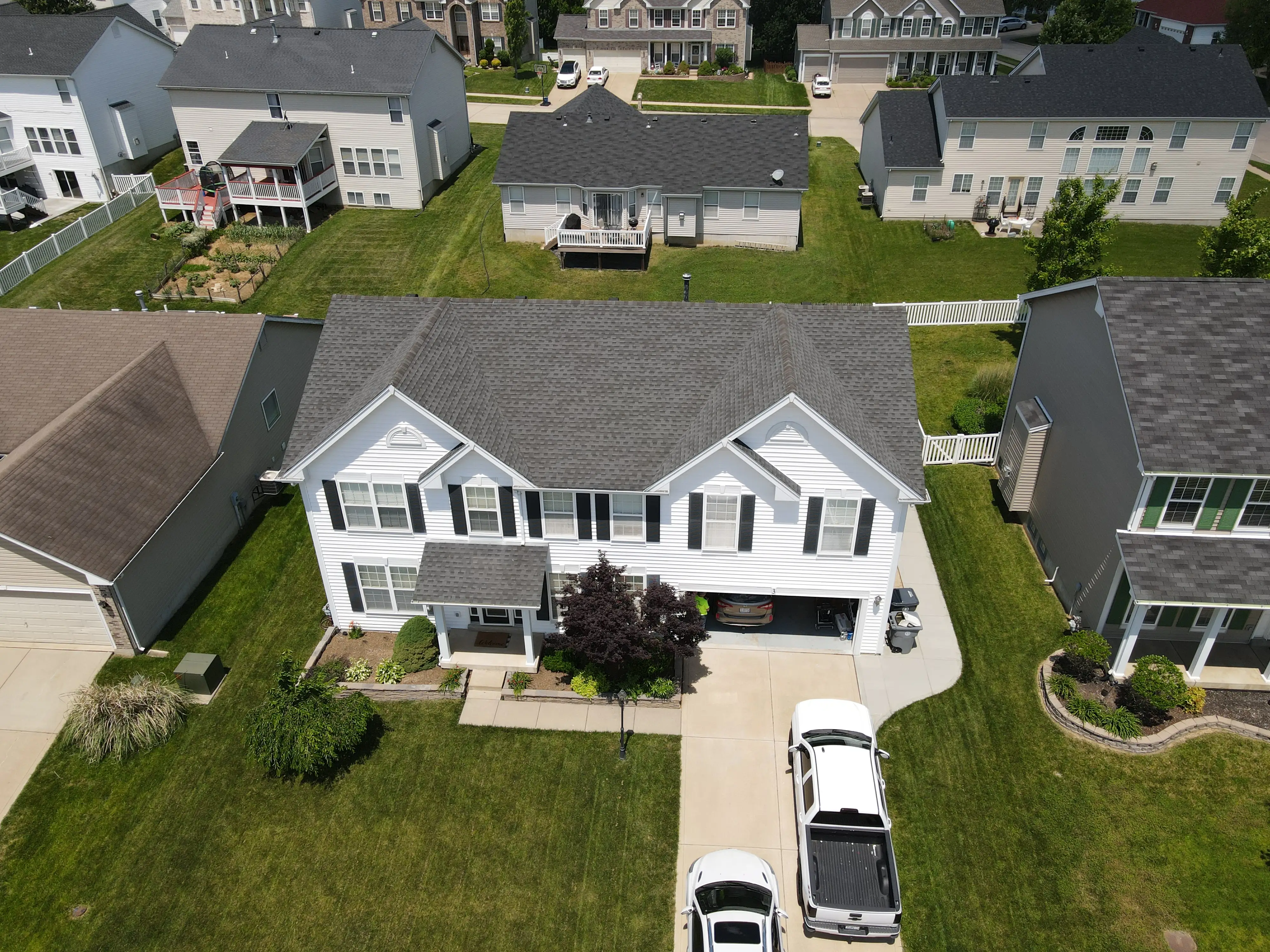 Our roofing team completing a project in Greater St. Charles Area