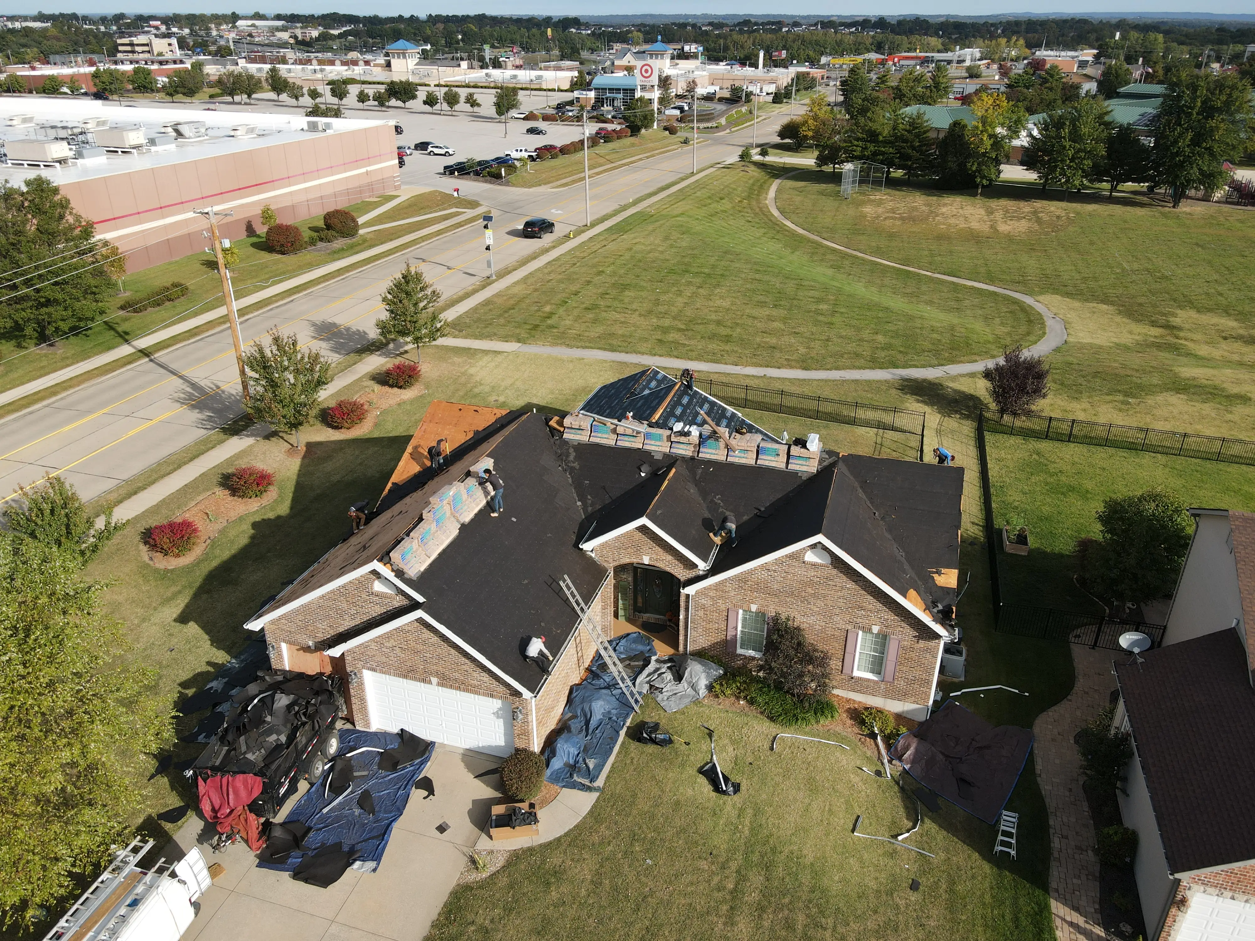 Professional roofing project in Greater St. Louis area