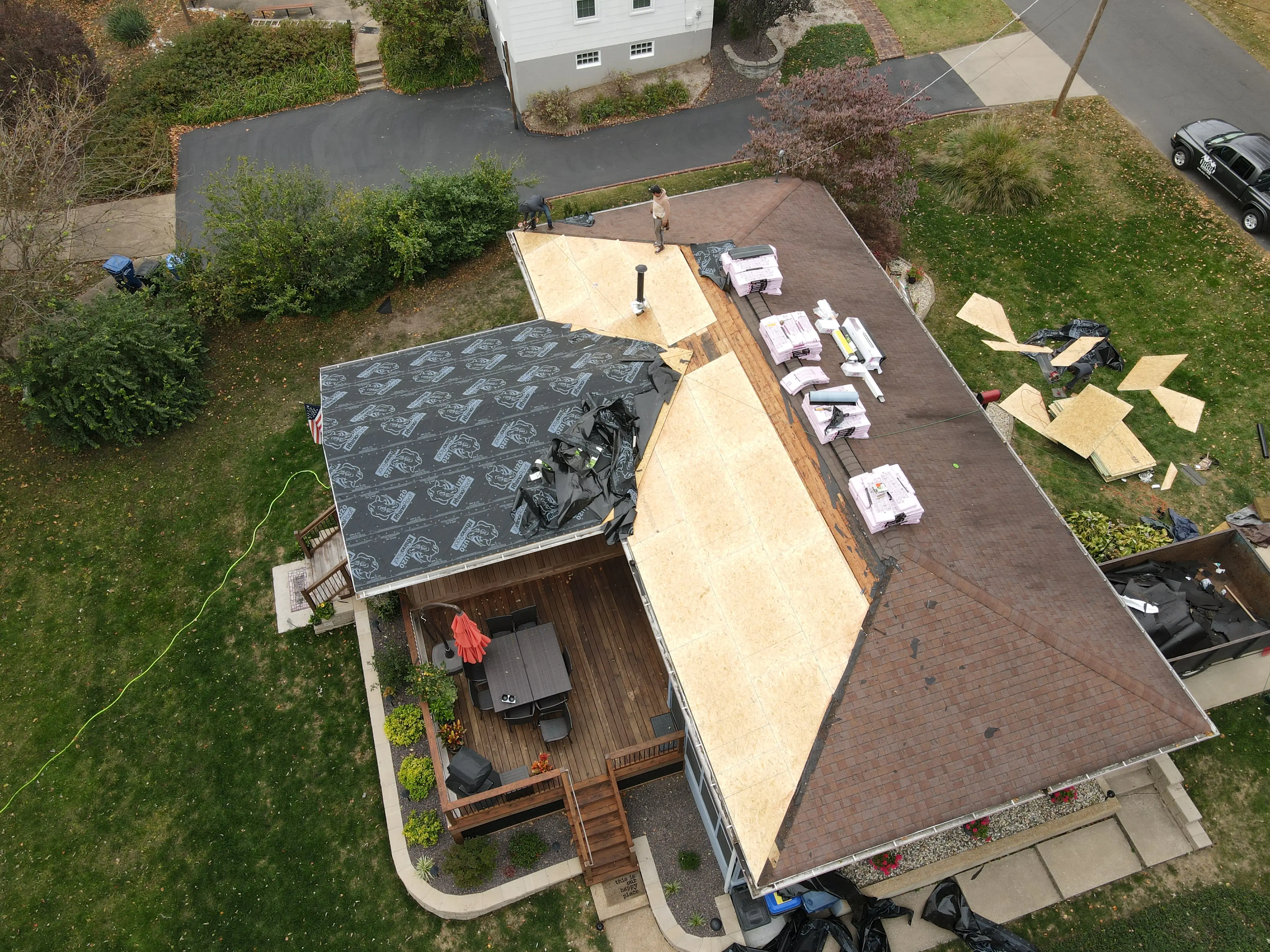 Finished roofing work by Our Local Roofers team