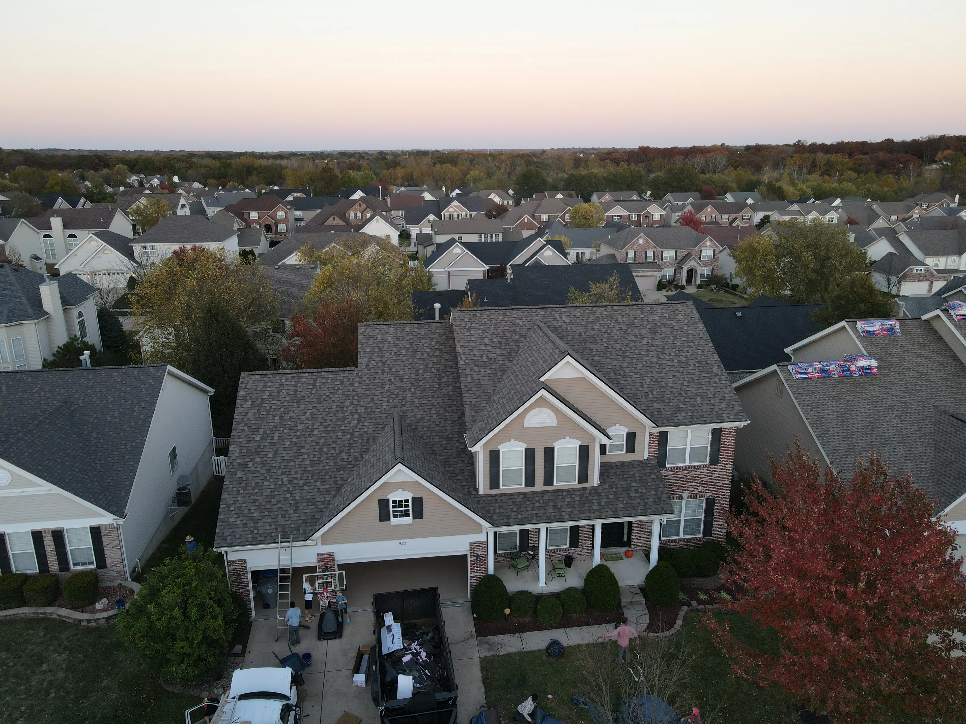 Shingle installation project #27 by Our Local Roofers in Greater St. Charles Area