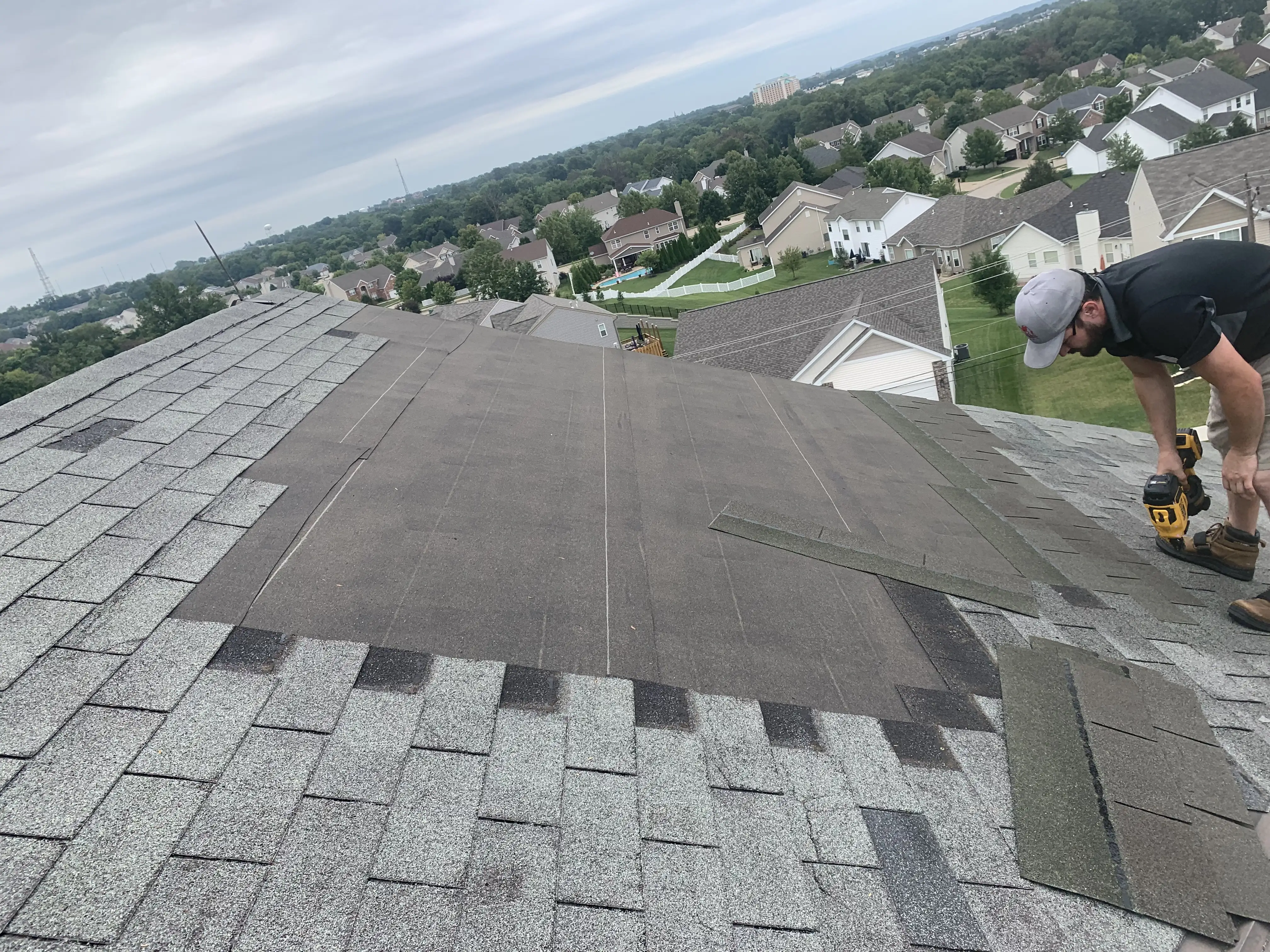 Shingle installation project #33 by Our Local Roofers in Greater St. Charles Area