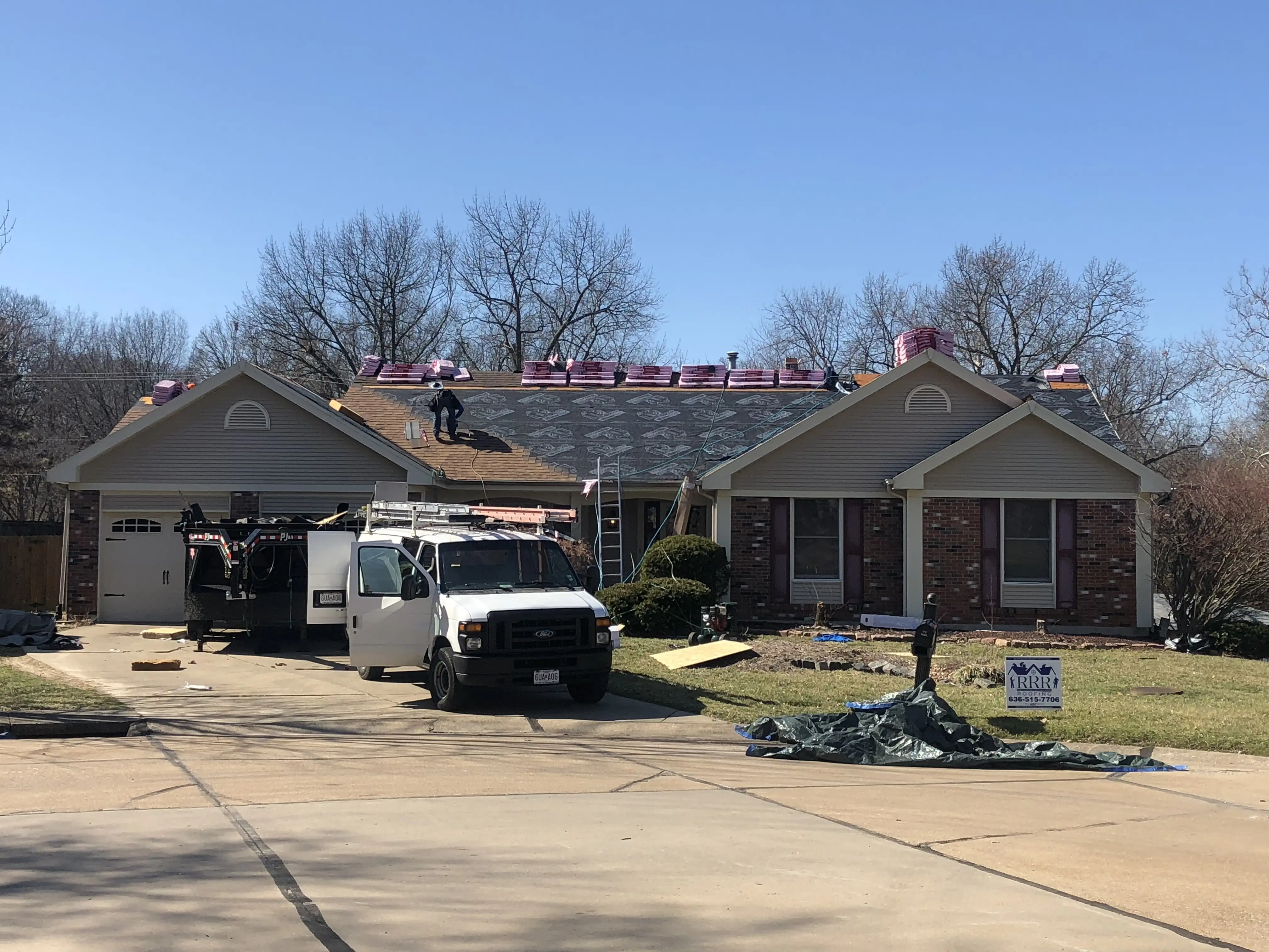Complete roof restoration project #34 by Our Local Roofers in Greater St. Charles Area