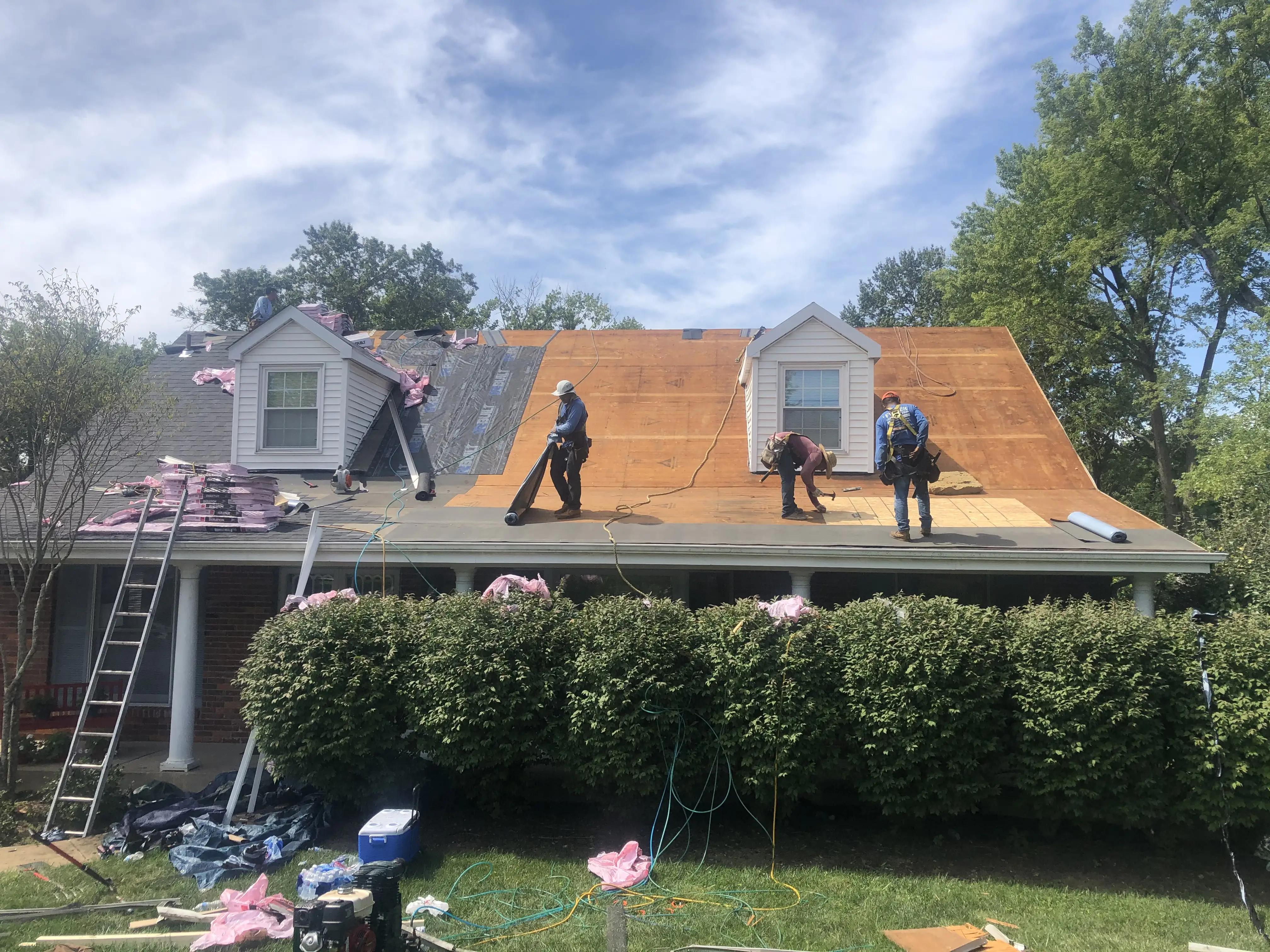 Complete roof restoration project #40 by Our Local Roofers in Greater St. Charles Area