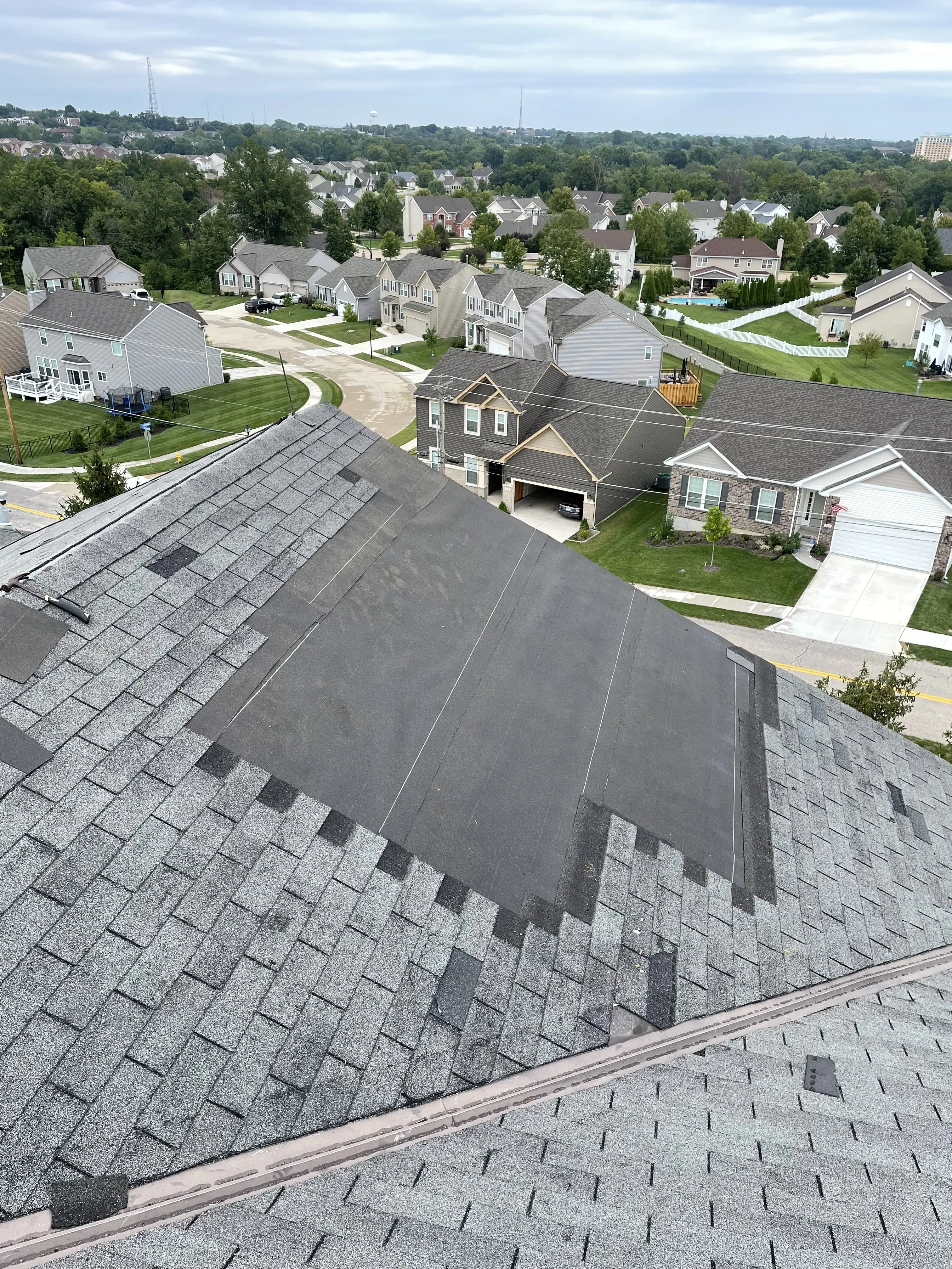 Residential roof replacement project #61 by Our Local Roofers in Greater St. Charles Area